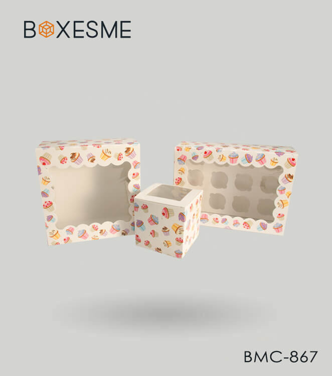 printed cupcake boxes