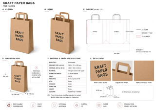 Kraft Paper Bags - BoxesMe NYC