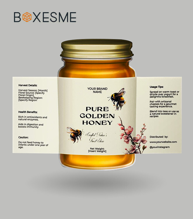 Custom Honey Labels Packaging 2