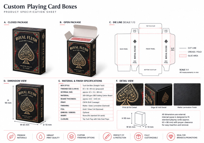 Playing CARDS bOXES - BoxesMe