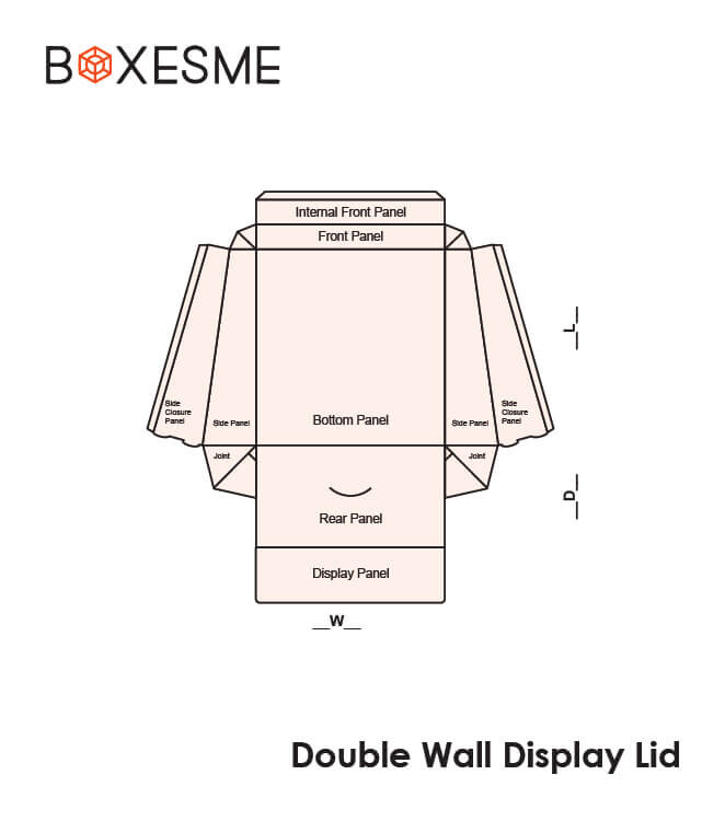 Double Wall Display Lid