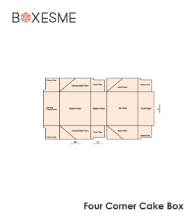 FOur Corner Cake Box
