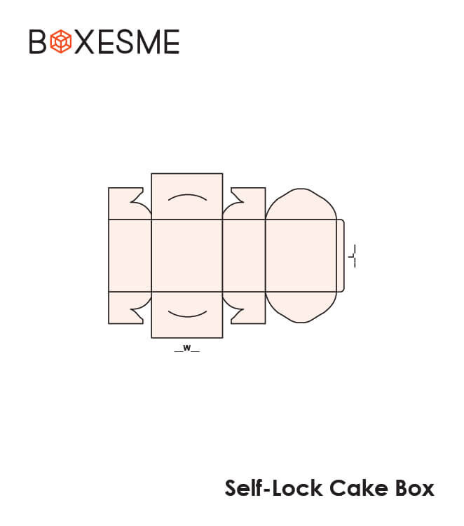 Self Lock Cake box