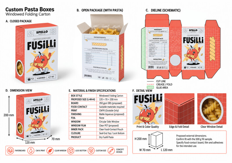 Custom Pasta Boxes - BoxesMe NYC